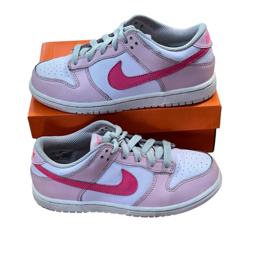 Nike Dunk Low Kids Pink and White